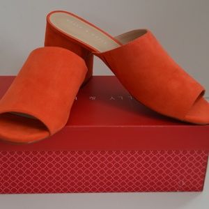 Ladies slip on block heel sandal size 9.5